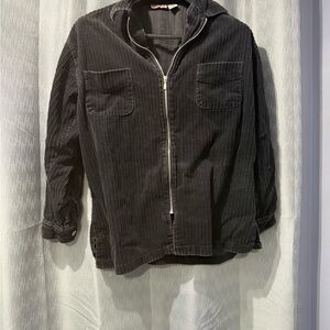 Free People Men's Dark Corduroy Jacket